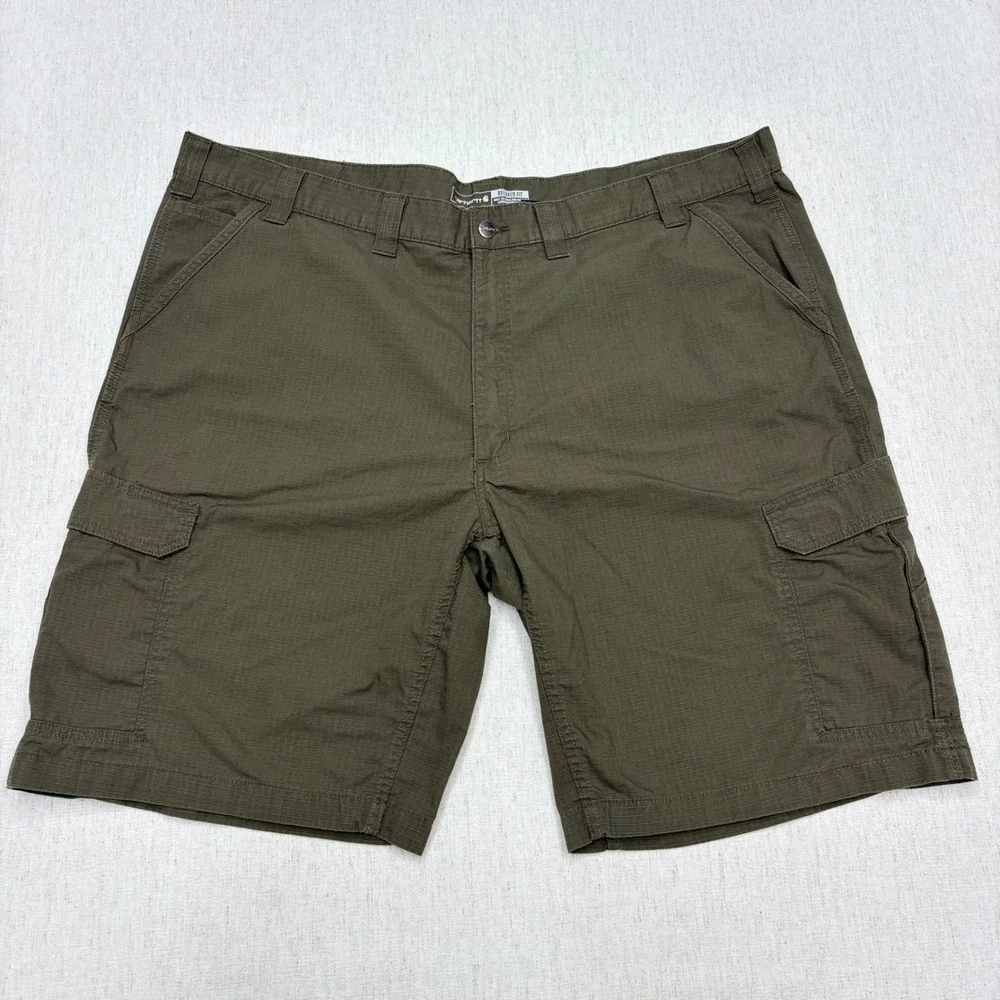 Carhartt Force Relaxed Fit Ripstop Cargo Work Shorts Mens 48 Olive Green 11